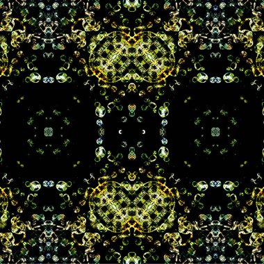 Kusursuz etnik düzen. Soyut retro arka plan. Kusursuz bir doku. Simetrik arkaplan. Sanat dokusu