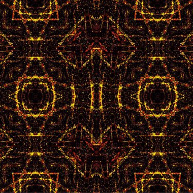 Kusursuz etnik düzen. Soyut retro arka plan. Kusursuz bir doku. Simetrik arkaplan. Sanat dokusu