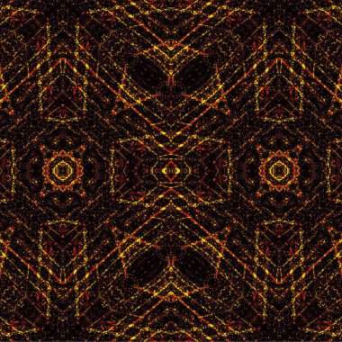 Kusursuz etnik düzen. Soyut retro arka plan. Kusursuz bir doku. Simetrik arkaplan. Sanat dokusu