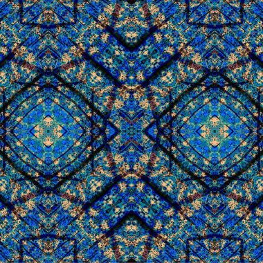 Kusursuz etnik düzen. Soyut retro arka plan. Kusursuz bir doku. Simetrik arkaplan. Sanat dokusu