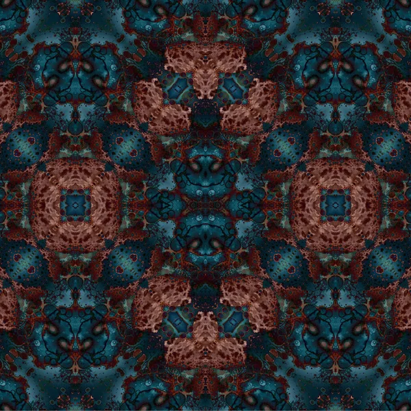 Kusursuz etnik düzen. Soyut retro arka plan. Kusursuz bir doku. Simetrik arkaplan. Sanat dokusu