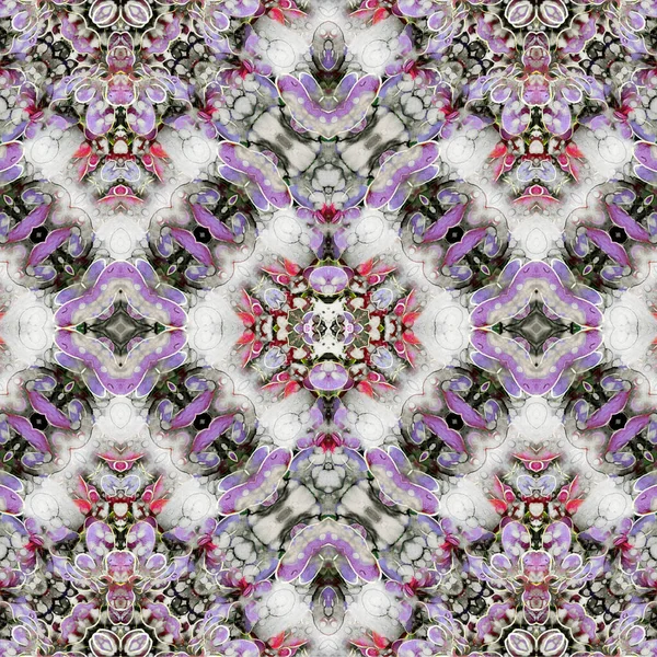 Kusursuz etnik düzen. Soyut retro arka plan. Kusursuz bir doku. Simetrik arkaplan. Sanat dokusu