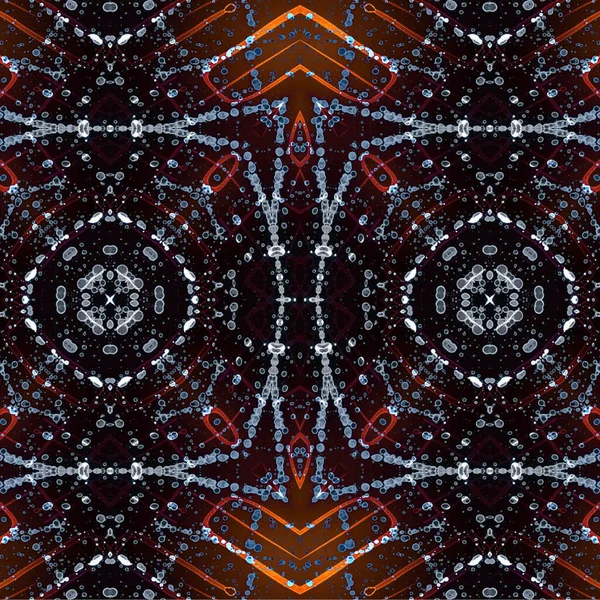 Kusursuz etnik düzen. Soyut retro arka plan. Kusursuz bir doku. Simetrik arkaplan. Sanat dokusu