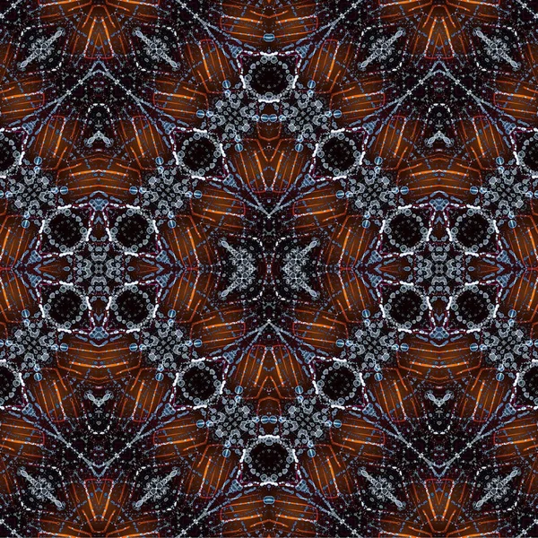 Kusursuz etnik düzen. Soyut retro arka plan. Kusursuz bir doku. Simetrik arkaplan. Sanat dokusu