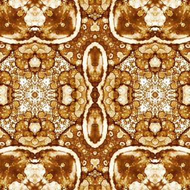 Kusursuz kaleydoskop deseni. Soyut etnik köken. Kusursuz bir doku. Yaratıcı bir geçmiş. Çizimler