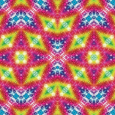 Kusursuz kaleydoskop deseni. Soyut etnik köken. Kusursuz bir doku. Yaratıcı bir geçmiş. Çizimler