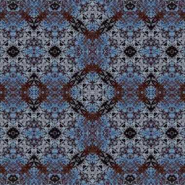 Kusursuz kaleydoskop deseni. Soyut etnik köken. Kusursuz bir doku. Yaratıcı bir geçmiş. Çizimler