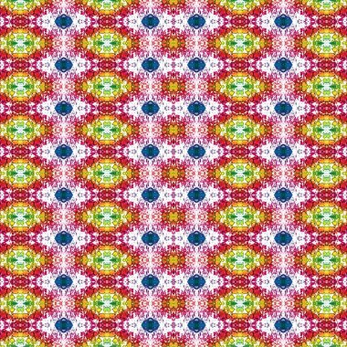 Kusursuz kaleydoskop deseni. Soyut etnik köken. Kusursuz bir doku. Yaratıcı bir geçmiş. Çizimler