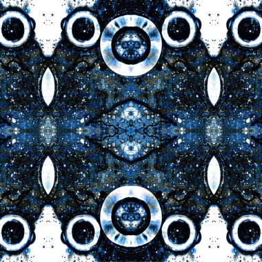 Kusursuz kaleydoskop deseni. Soyut etnik köken. Kusursuz bir doku. Yaratıcı bir geçmiş. Çizimler