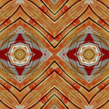 Kusursuz kaleydoskop deseni. Soyut etnik köken. Kusursuz bir doku. Yaratıcı bir geçmiş. Çizimler