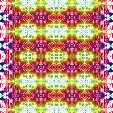 Kusursuz kaleydoskop deseni. Soyut etnik köken. Kusursuz bir doku. Yaratıcı bir geçmiş. Çizimler