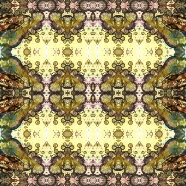 Kusursuz kaleydoskop deseni. Soyut etnik köken. Kusursuz bir doku. Yaratıcı bir geçmiş. Çizimler