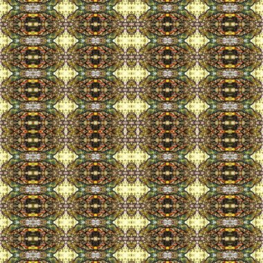 Kusursuz kaleydoskop deseni. Soyut etnik köken. Kusursuz bir doku. Yaratıcı bir geçmiş. Çizimler