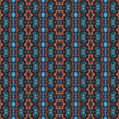 Kusursuz kaleydoskop deseni. Soyut etnik köken. Kusursuz bir doku. Yaratıcı bir geçmiş. Çizimler
