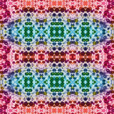 Kusursuz kaleydoskop deseni. Soyut etnik köken. Kusursuz bir doku. Yaratıcı bir geçmiş. Çizimler