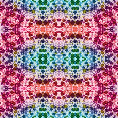 Kusursuz kaleydoskop deseni. Soyut etnik köken. Kusursuz bir doku. Yaratıcı bir geçmiş. Çizimler