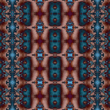 Kusursuz kaleydoskop deseni. Soyut etnik köken. Kusursuz bir doku. Yaratıcı bir geçmiş. Çizimler