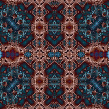 Kusursuz kaleydoskop deseni. Soyut etnik köken. Kusursuz bir doku. Yaratıcı bir geçmiş. Çizimler