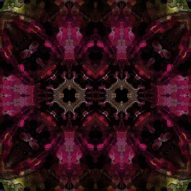 Kusursuz kaleydoskop deseni. Soyut etnik köken. Kusursuz bir doku. Yaratıcı bir geçmiş. Çizimler