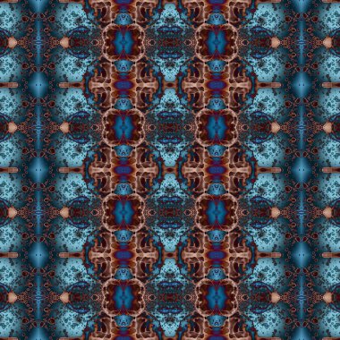 Kusursuz kaleydoskop deseni. Soyut etnik köken. Kusursuz bir doku. Yaratıcı bir geçmiş. Çizimler