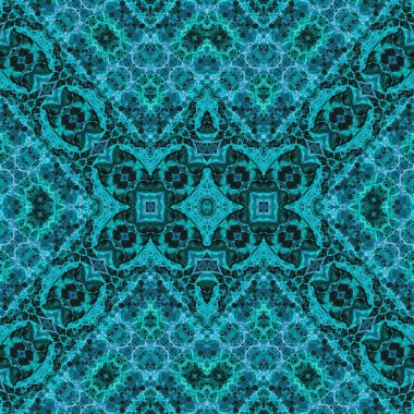 Kusursuz kaleydoskop deseni. Soyut etnik köken. Kusursuz bir doku. Yaratıcı bir geçmiş. Çizimler