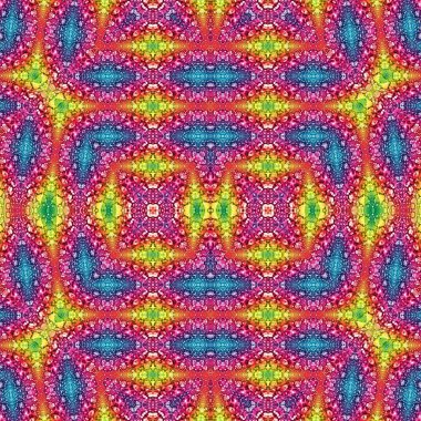 Kusursuz kaleydoskop deseni. Soyut etnik köken. Kusursuz bir doku. Yaratıcı bir geçmiş. Çizimler