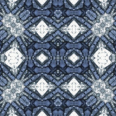 Kusursuz kaleydoskop deseni. Soyut etnik köken. Kusursuz bir doku. Yaratıcı bir geçmiş. Çizimler