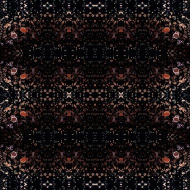 Kusursuz kaleydoskop deseni. Soyut etnik köken. Kusursuz bir doku. Yaratıcı bir geçmiş. Çizimler