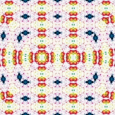 Kusursuz kaleydoskop deseni. Soyut etnik köken. Kusursuz bir doku. Yaratıcı bir geçmiş. Çizimler