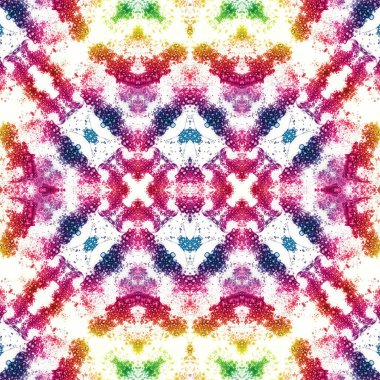 Kusursuz kaleydoskop deseni. Soyut etnik köken. Kusursuz bir doku. Yaratıcı bir geçmiş. Çizimler