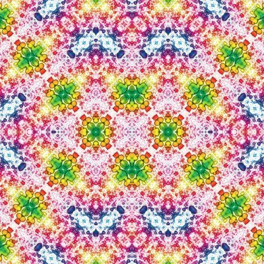 Kusursuz kaleydoskop deseni. Soyut etnik köken. Kusursuz bir doku. Yaratıcı bir geçmiş. Çizimler