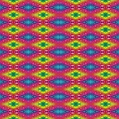 Kusursuz kaleydoskop deseni. Soyut etnik köken. Kusursuz bir doku. Yaratıcı bir geçmiş. Çizimler