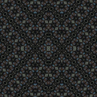 Kusursuz kaleydoskop deseni. Soyut etnik köken. Kusursuz bir doku. Yaratıcı bir geçmiş. Çizimler