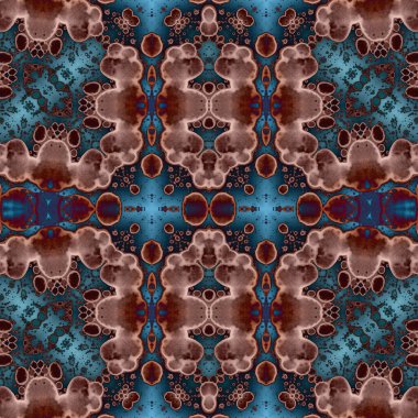 Kusursuz kaleydoskop deseni. Soyut etnik köken. Kusursuz bir doku. Yaratıcı bir geçmiş. Çizimler