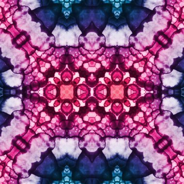 Kusursuz kaleydoskop deseni. Soyut etnik köken. Kusursuz bir doku. Yaratıcı bir geçmiş. Çizimler