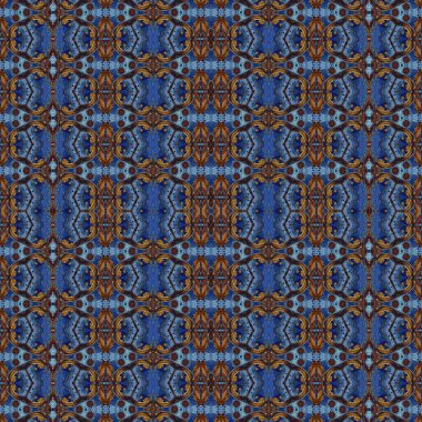 Kusursuz kaleydoskop deseni. Soyut etnik köken. Kusursuz bir doku. Yaratıcı bir geçmiş. Çizimler