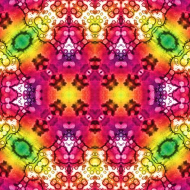 Kusursuz kaleydoskop deseni. Soyut etnik köken. Kusursuz bir doku. Yaratıcı bir geçmiş. Çizimler