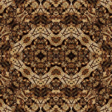 Kusursuz kaleydoskop deseni. Soyut etnik köken. Kusursuz bir doku. Yaratıcı bir geçmiş. Çizimler