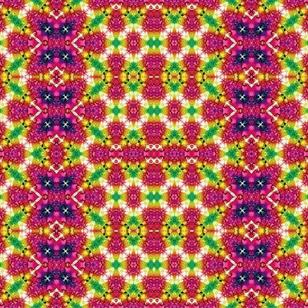 Kusursuz kaleydoskop deseni. Soyut etnik köken. Kusursuz bir doku. Yaratıcı bir geçmiş. Çizimler