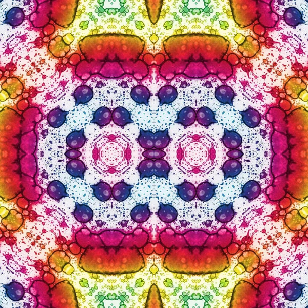 Kusursuz kaleydoskop deseni. Soyut etnik köken. Kusursuz bir doku. Yaratıcı bir geçmiş. Çizimler