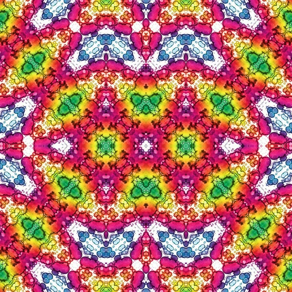 Kusursuz kaleydoskop deseni. Soyut etnik köken. Kusursuz bir doku. Yaratıcı bir geçmiş. Çizimler