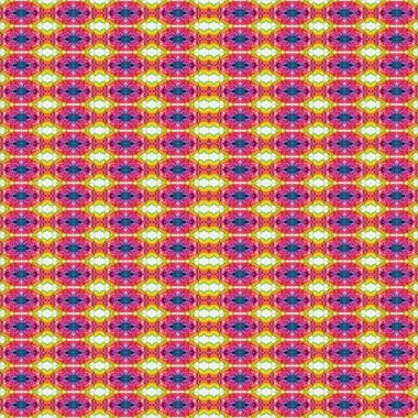 Kusursuz kaleydoskop deseni. Soyut etnik köken. Kusursuz bir doku. Yaratıcı bir geçmiş. Çizimler