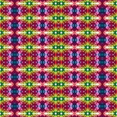 Kusursuz kaleydoskop deseni. Soyut etnik köken. Kusursuz bir doku. Yaratıcı bir geçmiş. Çizimler