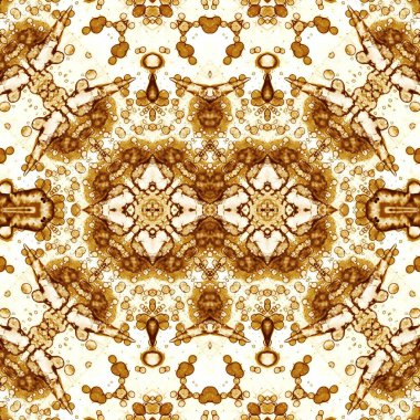 Kusursuz kaleydoskop deseni. Soyut etnik köken. Kusursuz bir doku. Yaratıcı bir geçmiş. Çizimler