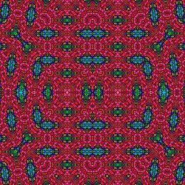 Kusursuz kaleydoskop deseni. Soyut etnik köken. Kusursuz bir doku. Yaratıcı bir geçmiş. Çizimler