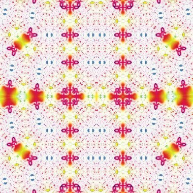 Kusursuz kaleydoskop deseni. Soyut etnik köken. Kusursuz bir doku. Yaratıcı bir geçmiş. Çizimler