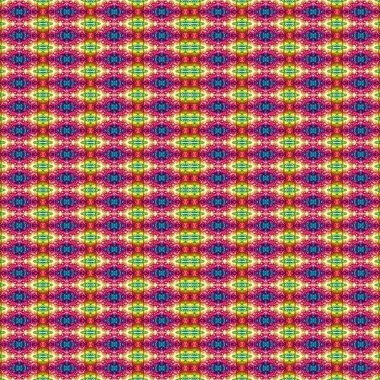 Kusursuz kaleydoskop deseni. Soyut etnik köken. Kusursuz bir doku. Yaratıcı bir geçmiş. Çizimler