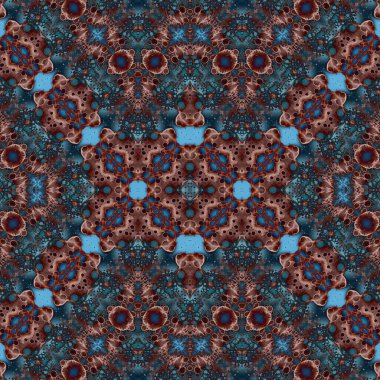 Seamless kaleidoscope pattern. Abstract ethnic background. Seamless texture. Creative background. Doodles