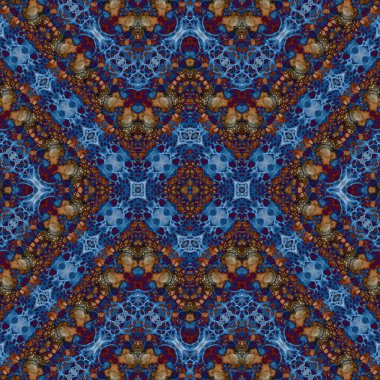 Kusursuz kaleydoskop deseni. Soyut etnik köken. Kusursuz bir doku. Yaratıcı bir geçmiş. Çizimler