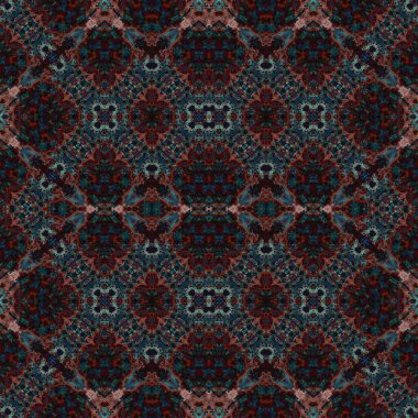 Kusursuz kaleydoskop deseni. Soyut etnik köken. Kusursuz bir doku. Yaratıcı bir geçmiş. Çizimler